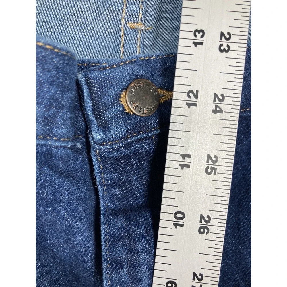 Rustler Jeans Mens 40x32 Blue Dark Wash Straight Leg Western Rodeo‎ Cowboy Denim